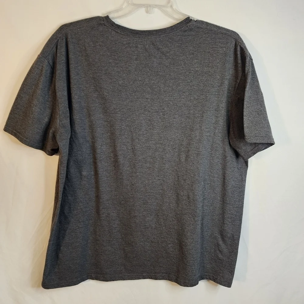 💘Harry Potter Hogwarts School Gray Short Sleeve Cotton Blend Tee Size 2XL